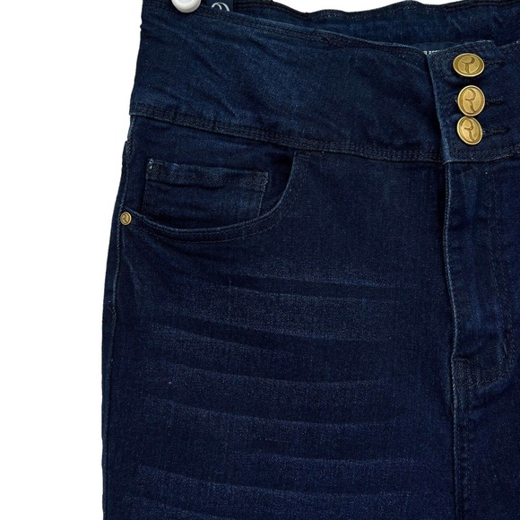 ROCK & REPUBLIC Women High Rise Skinny Ankle Stretch Blue Jeans Size 10 (29x26) - Picture 5 of 13